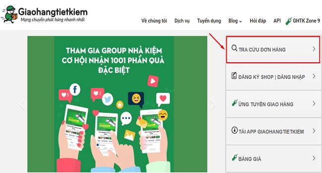 Tra cứu vận đơn GHTK